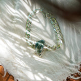 Curb Chain Bracelet in Ocean Jasper - Golden Road Crafted