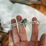 Curb Chain Bracelet in Ocean Jasper - Golden Road Crafted