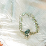 Curb Chain Bracelet in Ocean Jasper - Golden Road Crafted