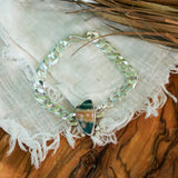 Curb Chain Bracelet in Ocean Jasper - Golden Road Crafted