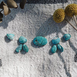 *CUSTOM* The Desert Rain Choker in Whitewater & Sonoran Mountain Turquoise - Golden Road Crafted