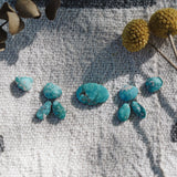 *CUSTOM* The Desert Rain Choker in Whitewater & Sonoran Mountain Turquoise - Golden Road Crafted