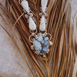 *CUSTOM* The Gateway Necklace in Kingman Turquoise & White Buffalo - Golden Road Crafted