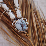 *CUSTOM* The Gateway Necklace in Kingman Turquoise & White Buffalo - Golden Road Crafted