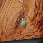 Dainty Lariat in Egyptian Turquoise - Golden Road Crafted