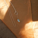 Dainty Lariat in Golden Hills Turquoise - Golden Road Crafted