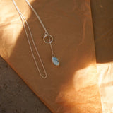 Dainty Lariat in Golden Hills Turquoise - Golden Road Crafted