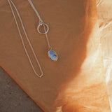 Dainty Lariat in Golden Hills Turquoise - Golden Road Crafted