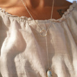 Dainty Lariat in Golden Hills Turquoise - Golden Road Crafted