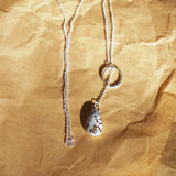 Dainty Lariat in Golden Hills Turquoise - Golden Road Crafted