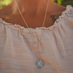 Dainty Lariat in Golden Hills Turquoise - Golden Road Crafted