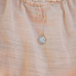 Dainty Lariat in Golden Hills Turquoise - Golden Road Crafted