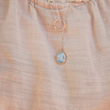 Dainty Lariat in Golden Hills Turquoise - Golden Road Crafted