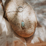 Dainty Lariat in Golden Hills Turquoise - Golden Road Crafted