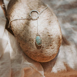 Dainty Lariat in Golden Hills Turquoise - Golden Road Crafted