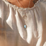 Dainty Lariat in Golden Hills Turquoise - Golden Road Crafted