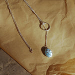 Dainty Lariat in Golden Hills Turquoise - Golden Road Crafted