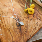 Dainty Lariat in Moonstone - Golden Road Crafted