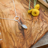 Dainty Lariat in Moonstone - Golden Road Crafted