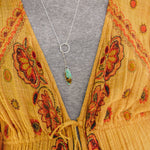 Dainty Lariat in Royston Turquoise - Golden Road Crafted