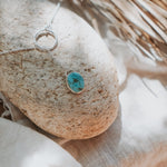 Dainty Lariat in Turquoise Mountain - Golden Road Crafted