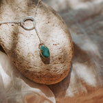 Dainty Lariat in Turquoise Mountain - Golden Road Crafted