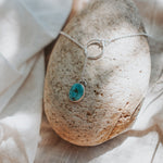 Dainty Lariat in Turquoise Mountain - Golden Road Crafted