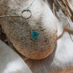 Dainty Lariat in Turquoise Mountain - Golden Road Crafted