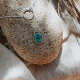 Dainty Lariat in Turquoise Mountain - Golden Road Crafted