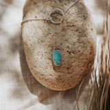 Dainty Lariat in Whitewater Turquois - Golden Road Crafted