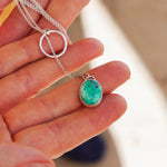 Dainty Lariat in Whitewater Turquoise - Golden Road Crafted