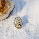 Dalmatian Jasper Ring (Size 9) - Golden Road Crafted
