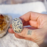 Dalmatian Jasper Ring (Size 9) - Golden Road Crafted