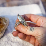 Dalmatian Jasper Ring (Size 9) - Golden Road Crafted