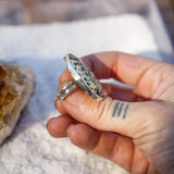 Dalmatian Jasper Ring (Size 9) - Golden Road Crafted