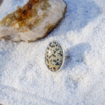 Dalmatian Jasper Ring (Size 9) - Golden Road Crafted