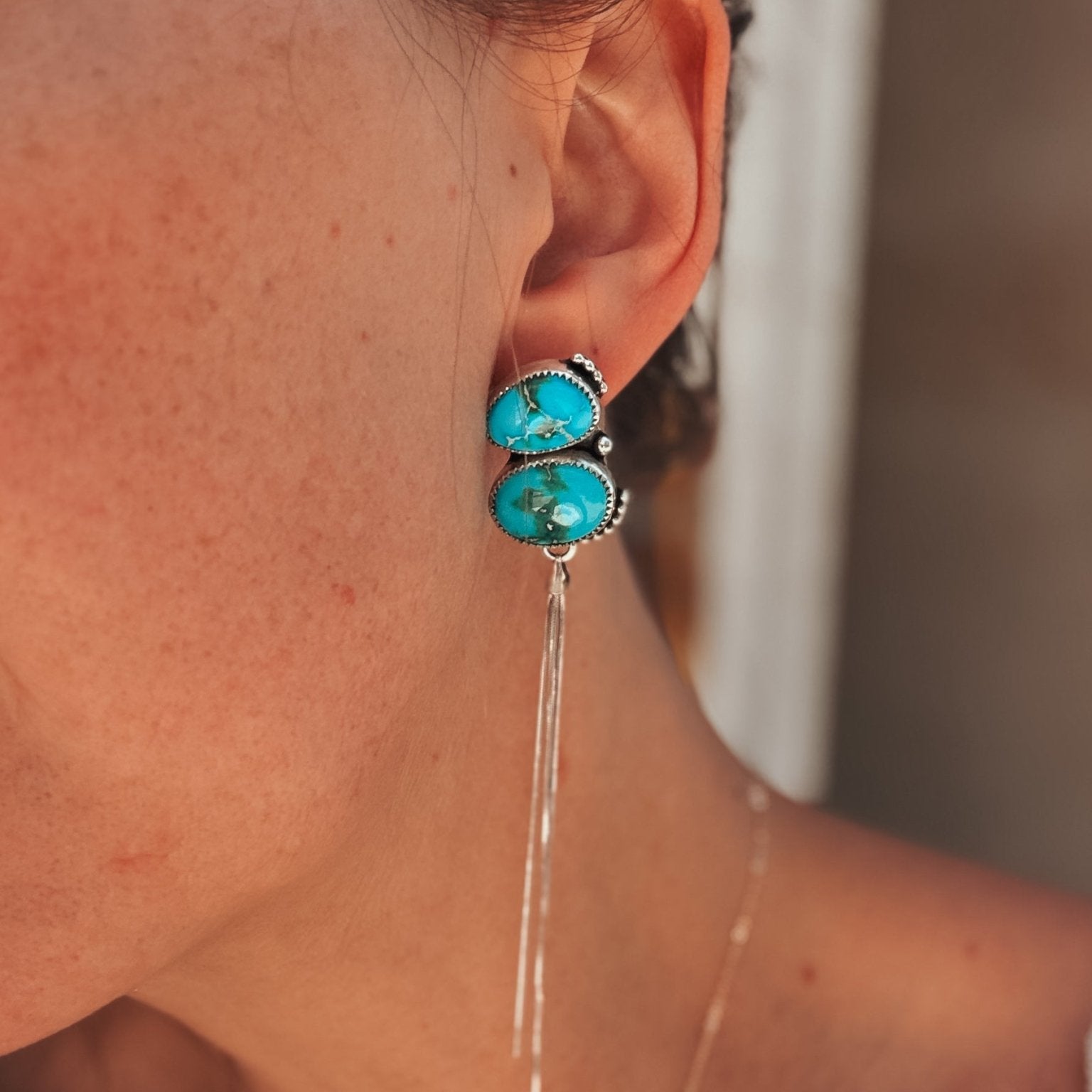 Dangle Earrings in Sonoran Mtn - Golden Road Crafted