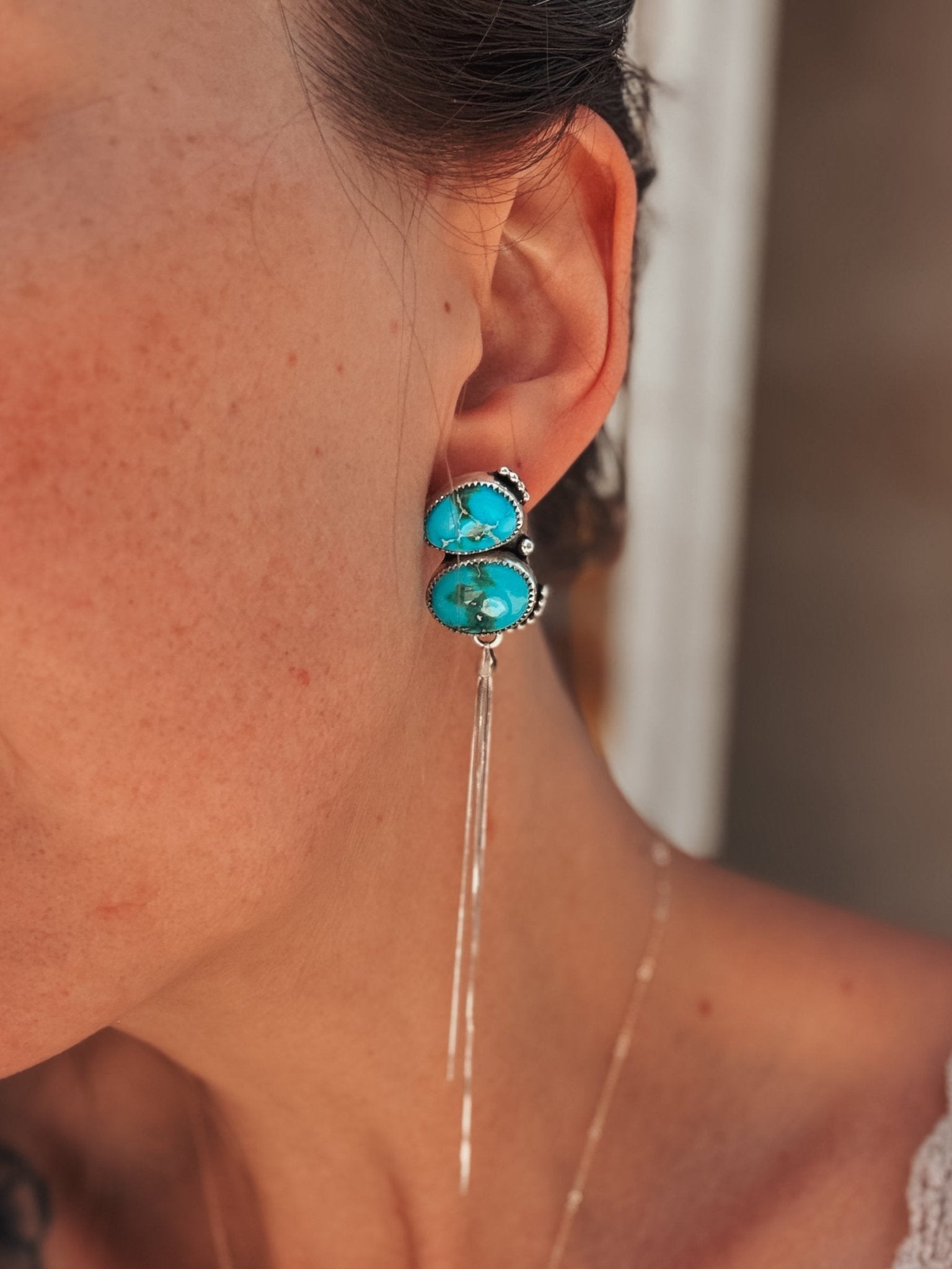 Dangle Earrings in Sonoran Mtn - Golden Road Crafted