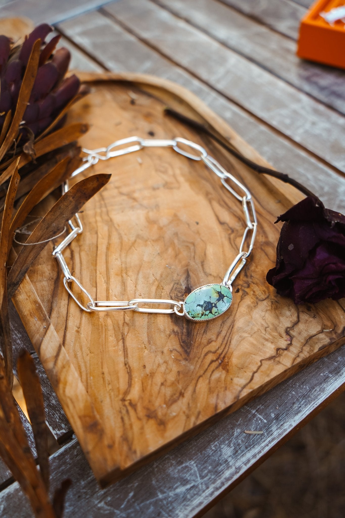 Daydreamer Choker in Hubei Turquoise - Golden Road Crafted