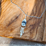 Dendritic Agate Pendant - Golden Road Crafted