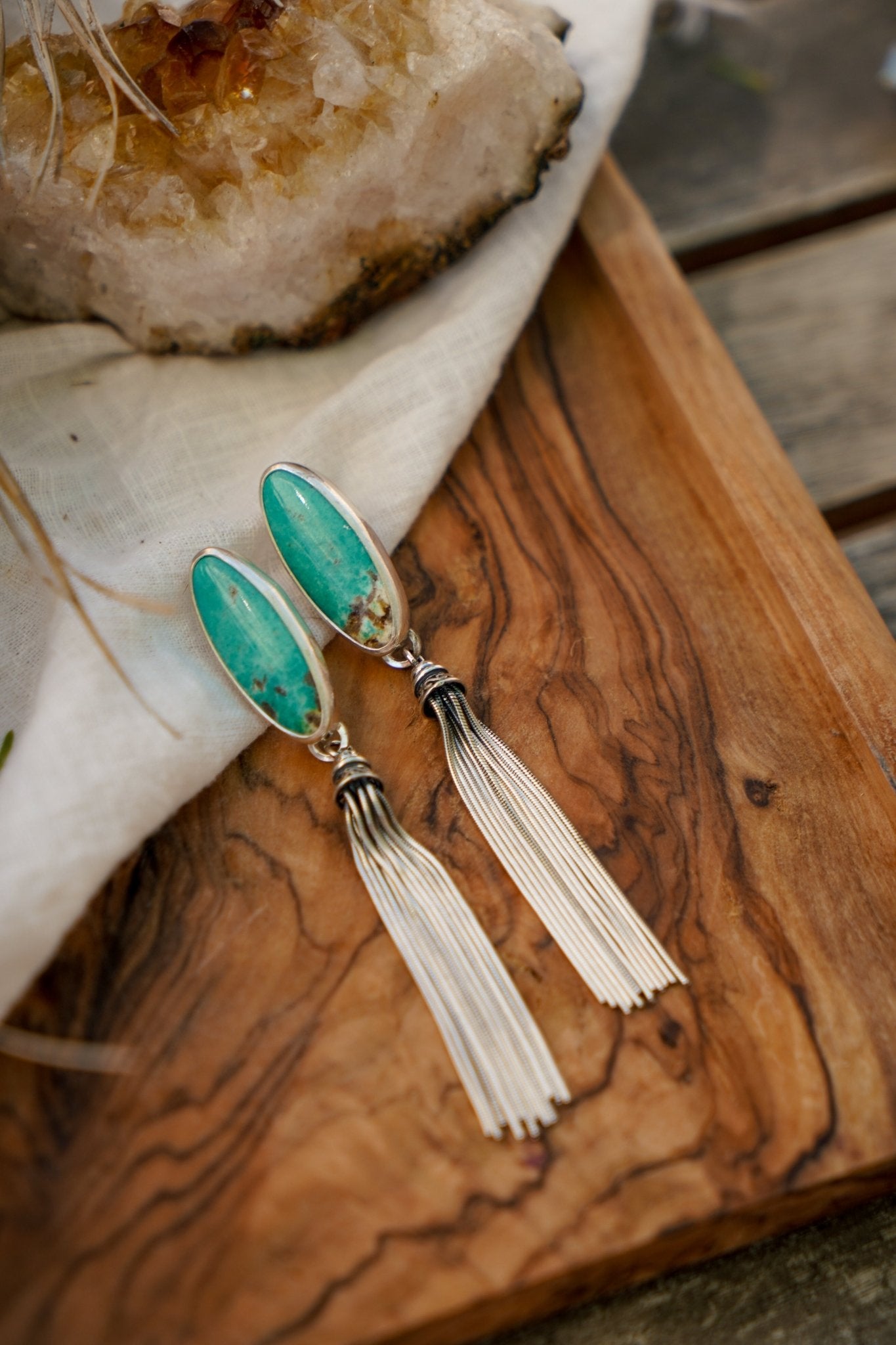 Desert Dusters in Turquoise - Golden Road Crafted