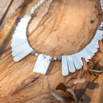 Desert Wings Collar in Whitewater Turquoise - Golden Road Crafted