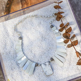 Desert Wings Collar in Whitewater Turquoise - Golden Road Crafted