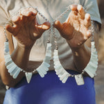 Desert Wings Collar in Whitewater Turquoise - Golden Road Crafted