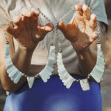 Desert Wings Collar in Whitewater Turquoise - Golden Road Crafted
