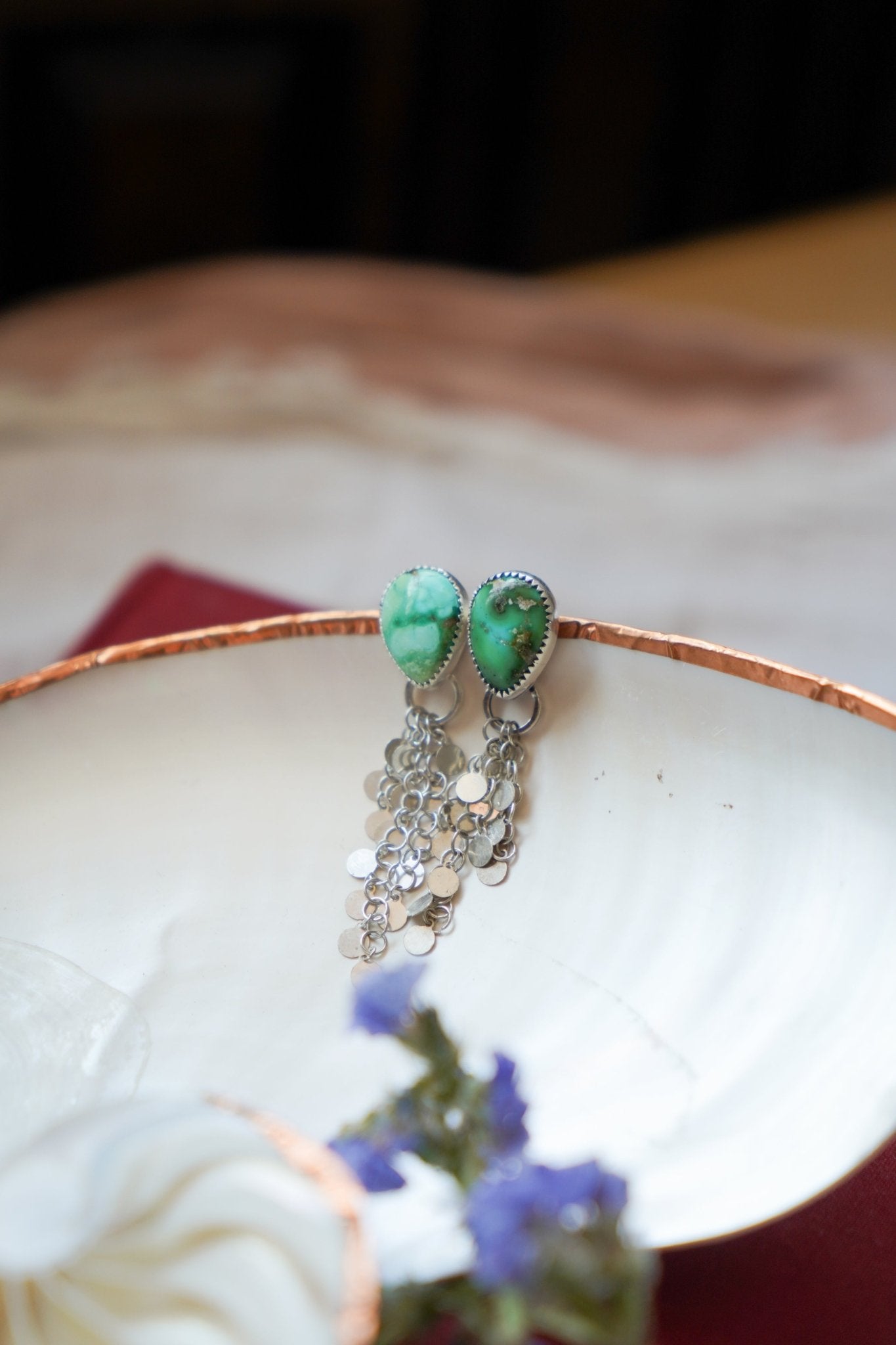 Disco Drops in Sonoran Mtn Turquoise - Golden Road Crafted