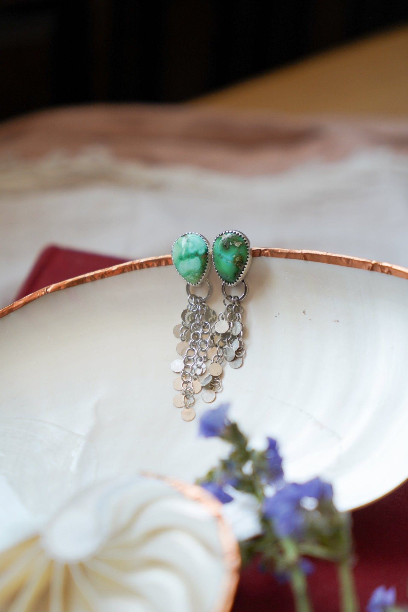 Disco Drops in Sonoran Mtn Turquoise - Golden Road Crafted