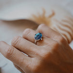 Dollop Ring in Blue Kyanite (Size 6) - Golden Road Crafted