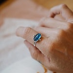 Dollop Ring in Blue Kyanite (Size 7.75) - Golden Road Crafted