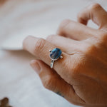 Dollop Ring in Blue Kyanite (Size 8) - Golden Road Crafted